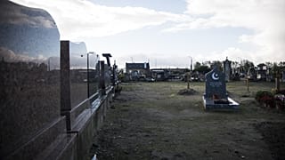 Calais kentindeki Müslüman mezarlığı