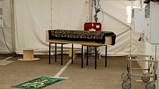 Virus Outbreak Britain Mosque Morgue