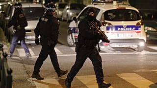Polizeieinsatz in Villeneuve-la-Garenne am 20. April 2020.