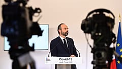 Frankreichs Regierungschef Edouard Philippe stellt die Pläne der Regierung vor. May 7, 2020 (Photo: CHRISTOPHE ARCHAMBAULT / POOL / AFP)