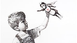 Banksy új műve az egészségügyi dolgozókat ábrázolja a hősök új figurájaként