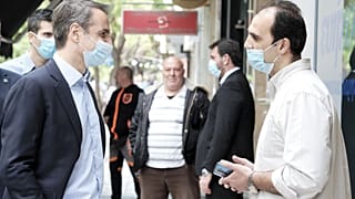 Επίσκεψη Κυριάκου Μητσοτάκη στο Παγκράτι