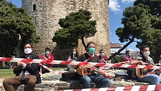 Θεσσαλονίκη: Συμβολική διαμαρτυρία των εργαζομένων στον πολιτισμό