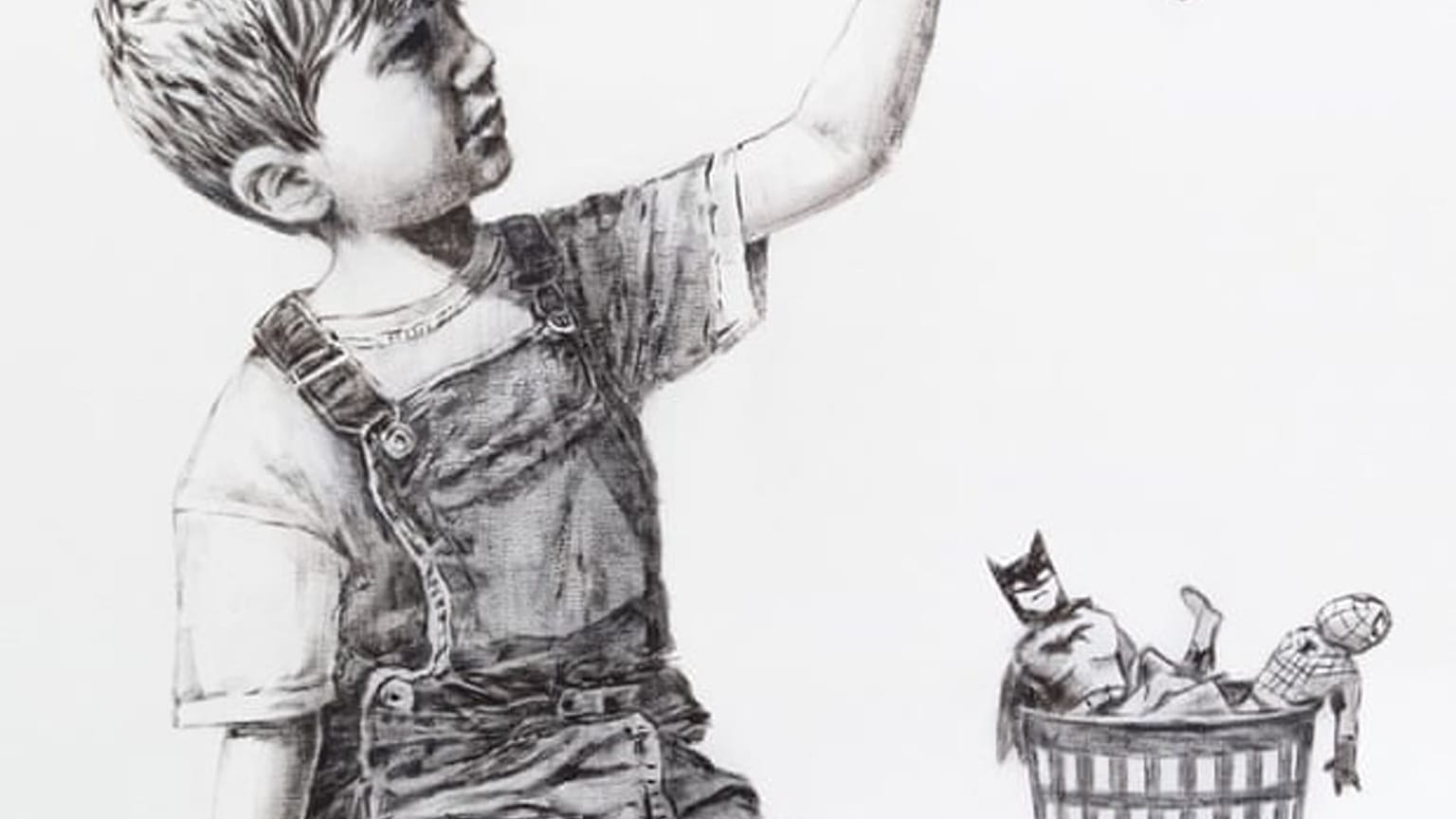 British street artist Banksy donated his latest piece to the University Hospital Southampton