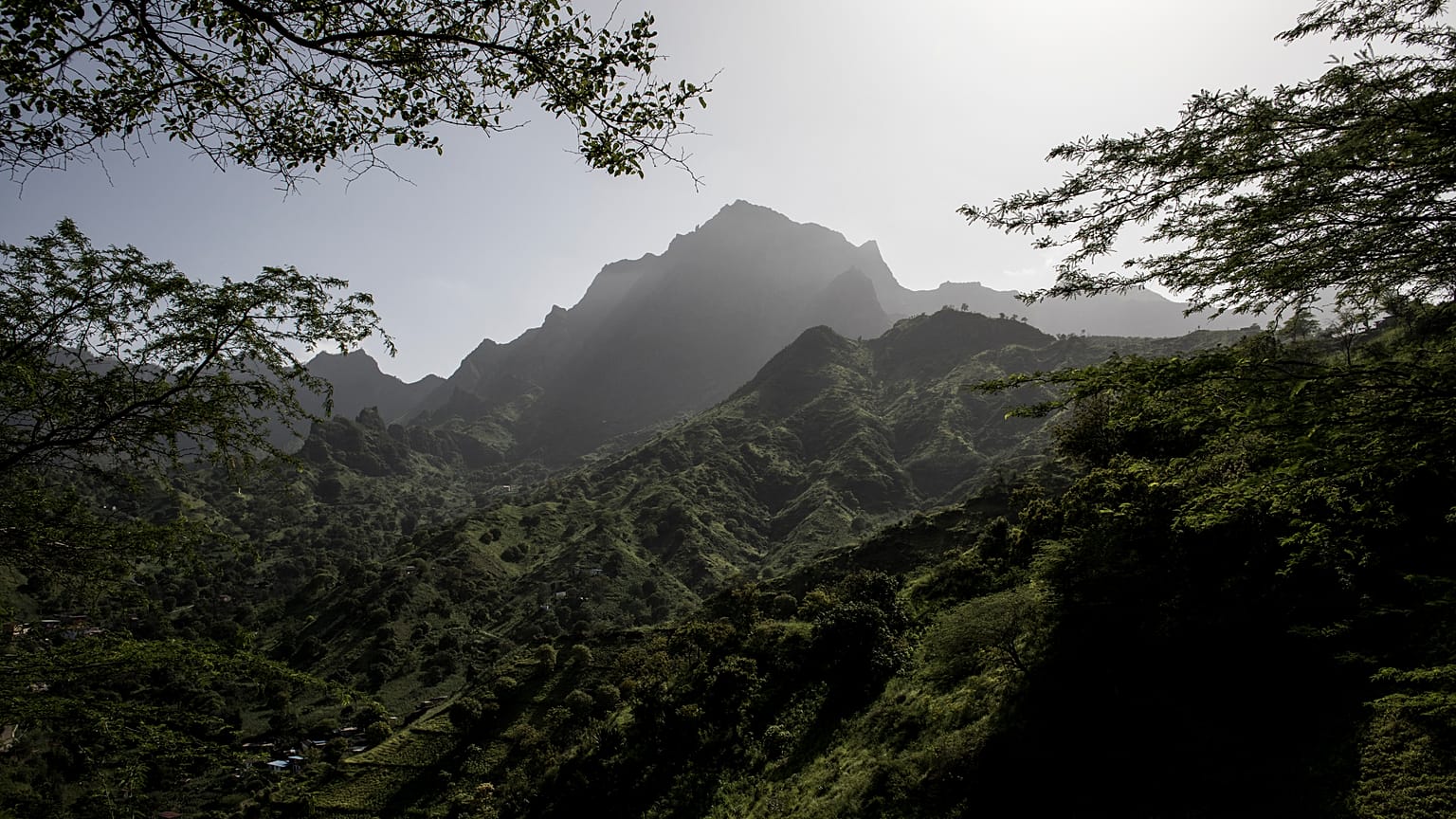 A mountain around the agricultural city of Assomada is pictured on October 8, 2019 in Santiago. (Photo by JOHN WESSELS / AFP)