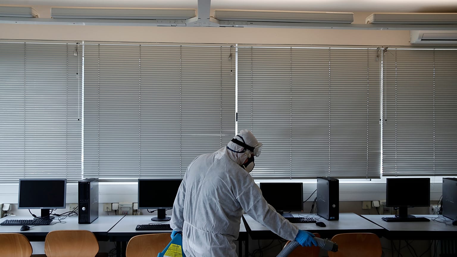 Virus Outbreak Greece Schools