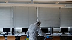 Virus Outbreak Greece Schools