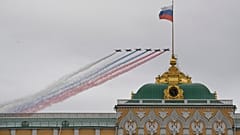 Eine Flugparade gab es in Moskau trotz Corona