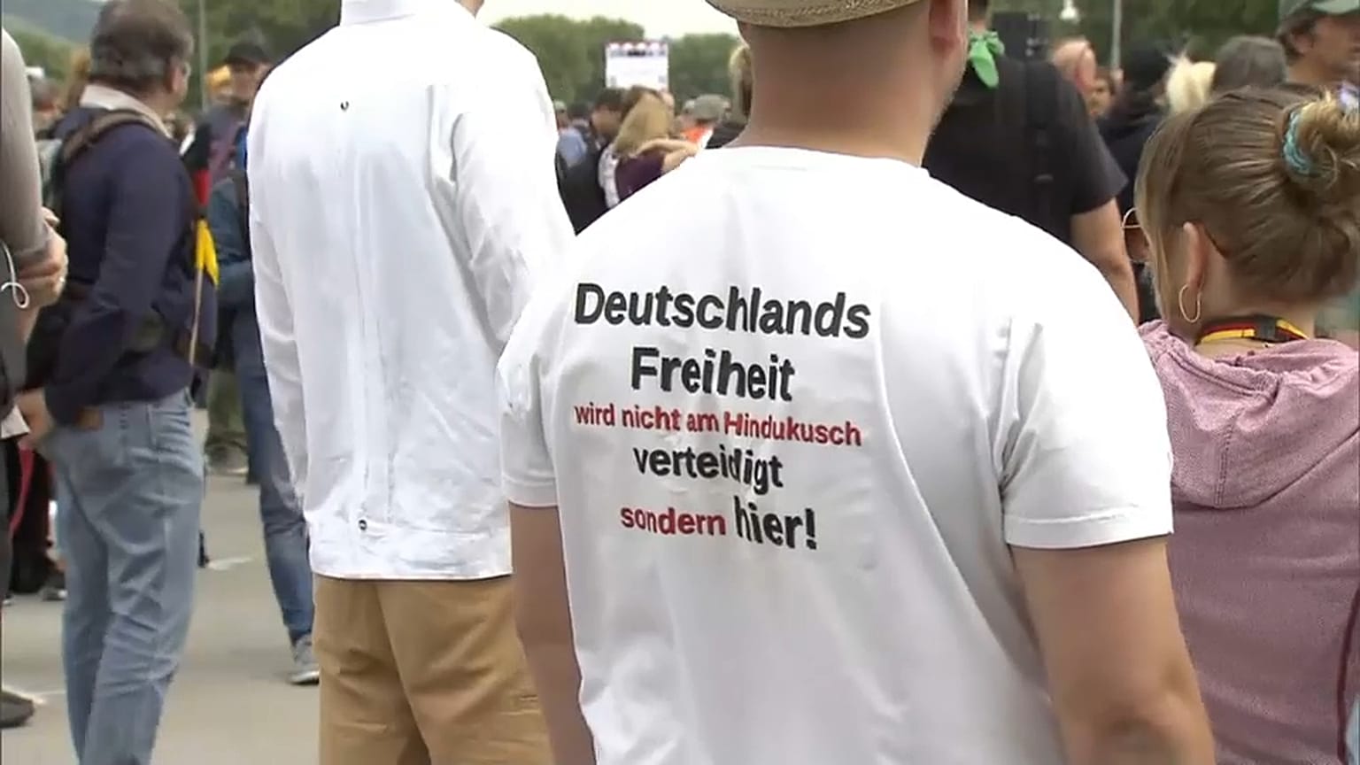 Protest in Stuttgart against German restrictions in place to fight COVID-19