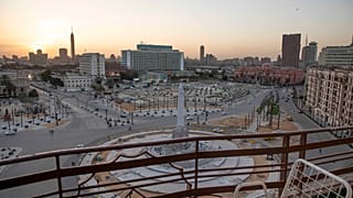 ساحة التحرير وسط العاصمة المصرية القاهرة 