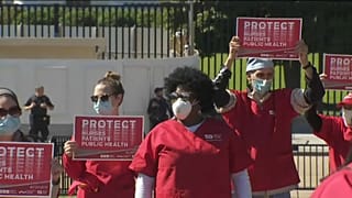 Nurses protesting in the United States