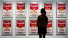 Andy Warhol's 'Campbell's Soup' at Sotheby's auction house, London