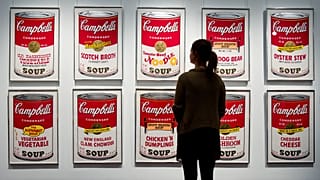 Andy Warhol's 'Campbell's Soup' at Sotheby's auction house, London