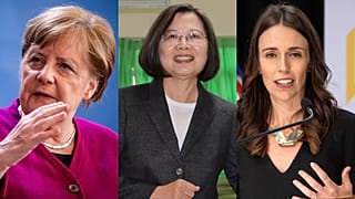 German Chancellor Angela Merkel, Taiwanese President Tsai Ing-wen, New Zealand Prime Minister Jacinda Ardern
