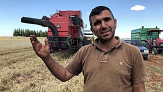 Kilis'te bir çiftçi ve tarlası, arşiv