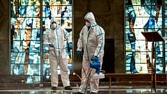 CORRECTION Virus Outbreak Italy Reopening