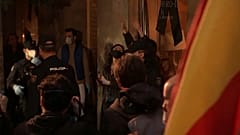 Manifestación contra el Gobierno en Madrid sin respetar el distanciamiento social