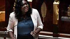 French Member of Parliament of the La Republique En Marche (LREM) party Laetitia Avia speaks during a session at the French National Assembly in Paris, on July 3, 2019. 