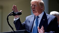 President Donald Trump speaks about the coronavirus in the Rose Garden of the White House, Friday, May 15, 2020, in Washington.