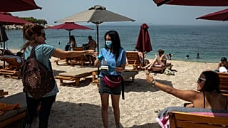 Strand in Alimos bei Athen