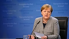 Angela Merkel az Európai Tanács februári ülésén