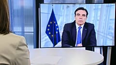 EU-Kommissions-Vizepräsident Margaritis Schinas im Euronews-Interview