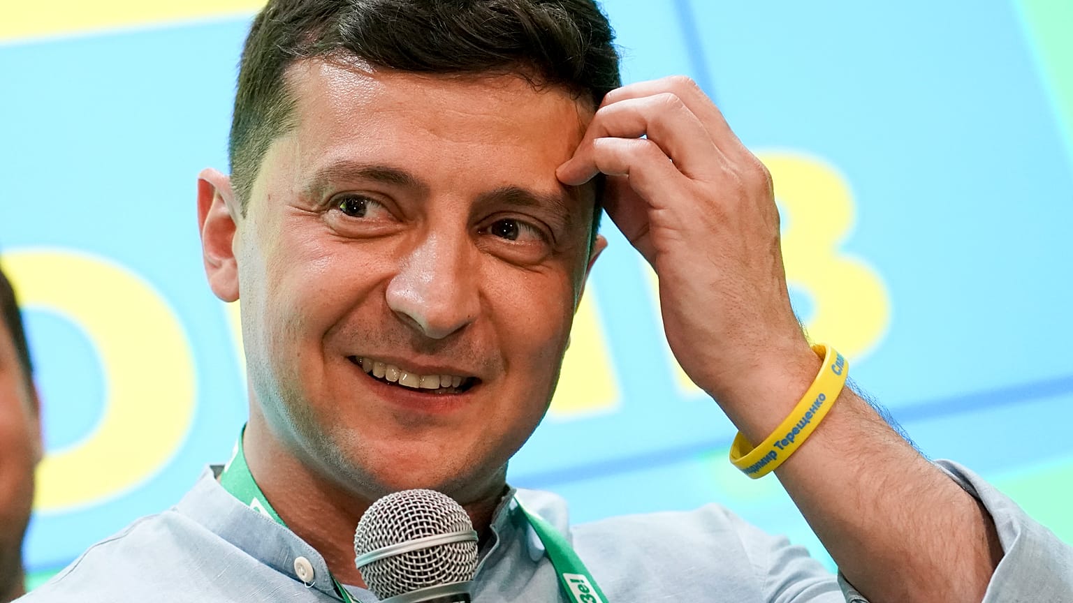 Владимир Зеленский после парламентских выборов на Украине. 2019 год