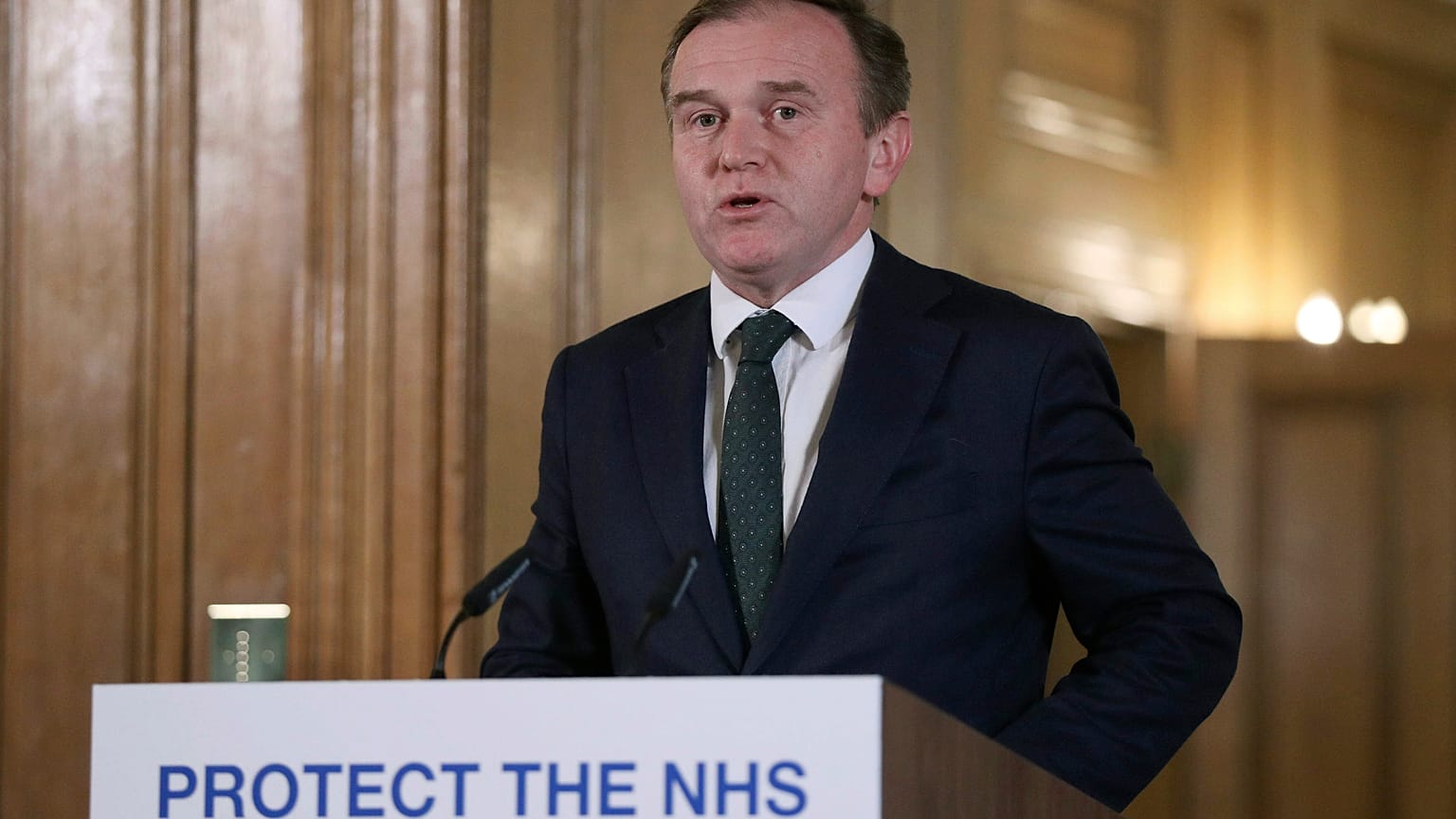 Britain's Secretary of State for the Environment George Eustice.