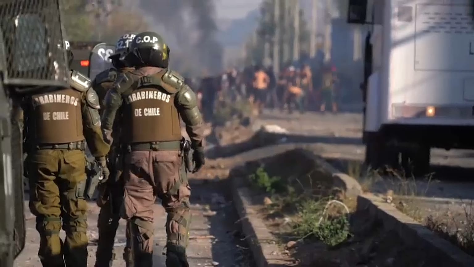 Violentas protestas en Santiago de Chile