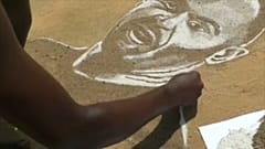 Una de las obras del artista camerunés Kobe Williams