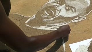Una de las obras del artista camerunés Kobe Williams