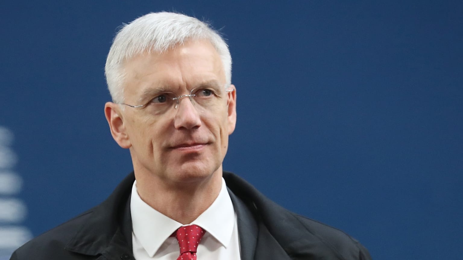 Latvia's Prime Minister Krisjanis Karins arrives for the second day of a special European Council summit in Brussels on February 21, 2020,