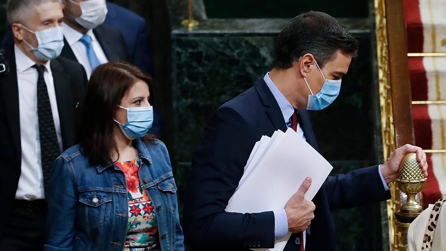 Pedro Sánchez llega al Congreso