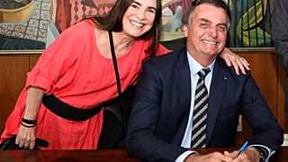 Regina Duarte e Jair Bolsonaro