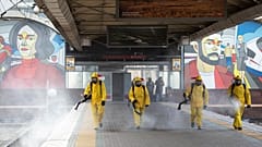 Ленинградский вокзал в Москве