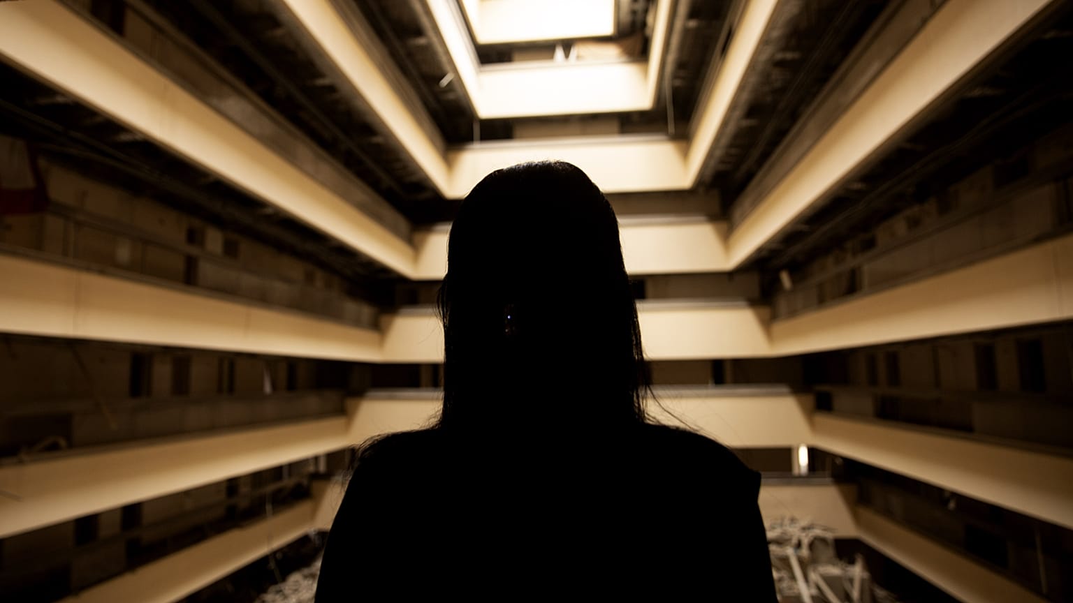 Yazidi woman revisits sites where she was held by IS