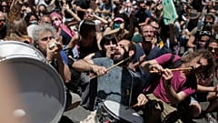 Οι καλλιτέχνες πραγματοποίησαν πορεία στην Αθήνα