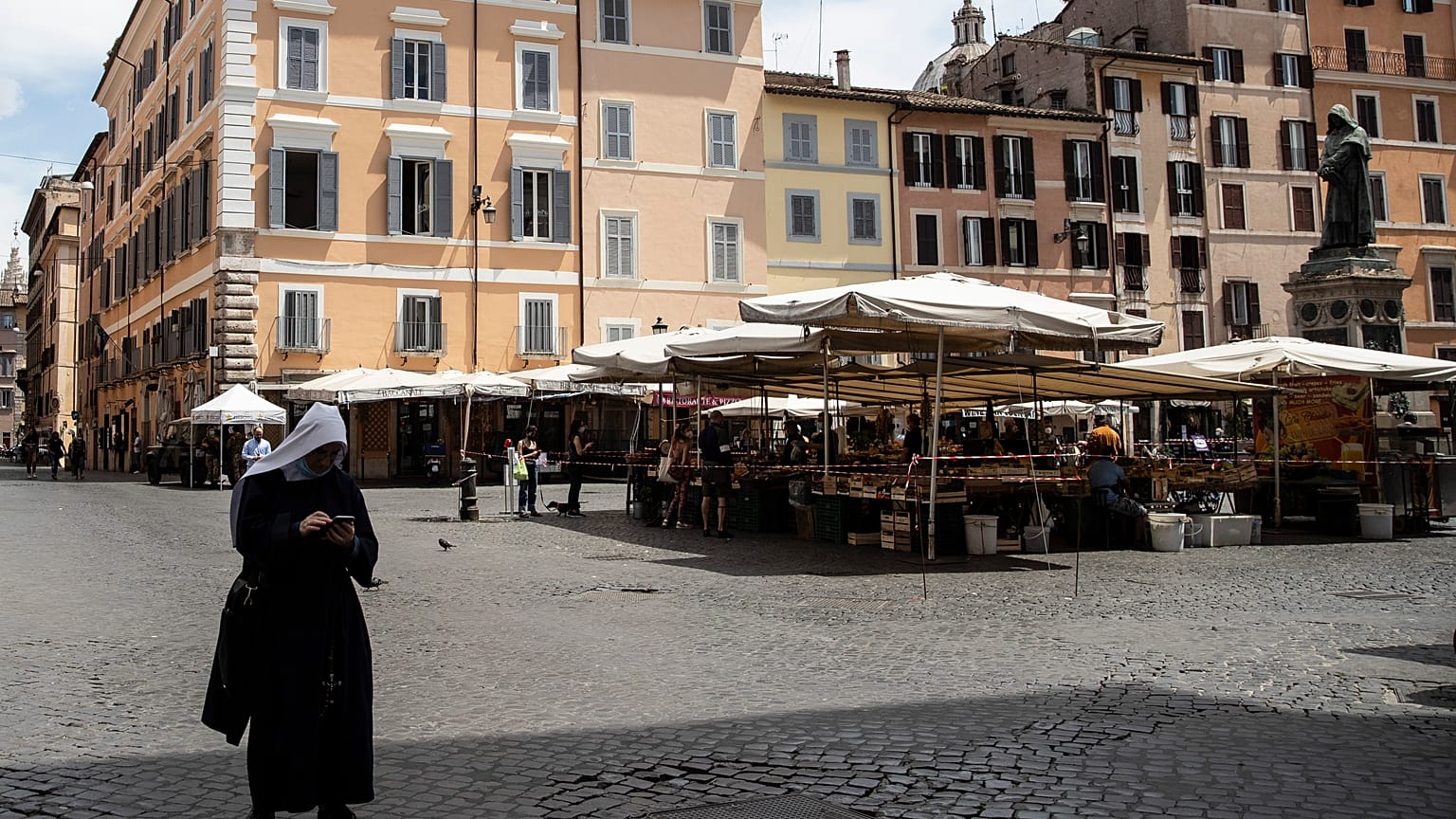 Imágen de un mercado en Italia
