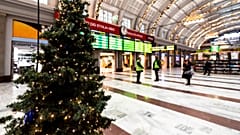 Stockholm Central Station appears to be rather empty during the ongoing COVID-19 pandemic. Stockholm, Sweden. November 19, 2020 