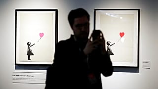 Banksy-kiállítás képei Sydneyben, tavaly szeptemberben
