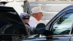 Trump nach dem Golfspiel