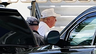 Trump nach dem Golfspiel