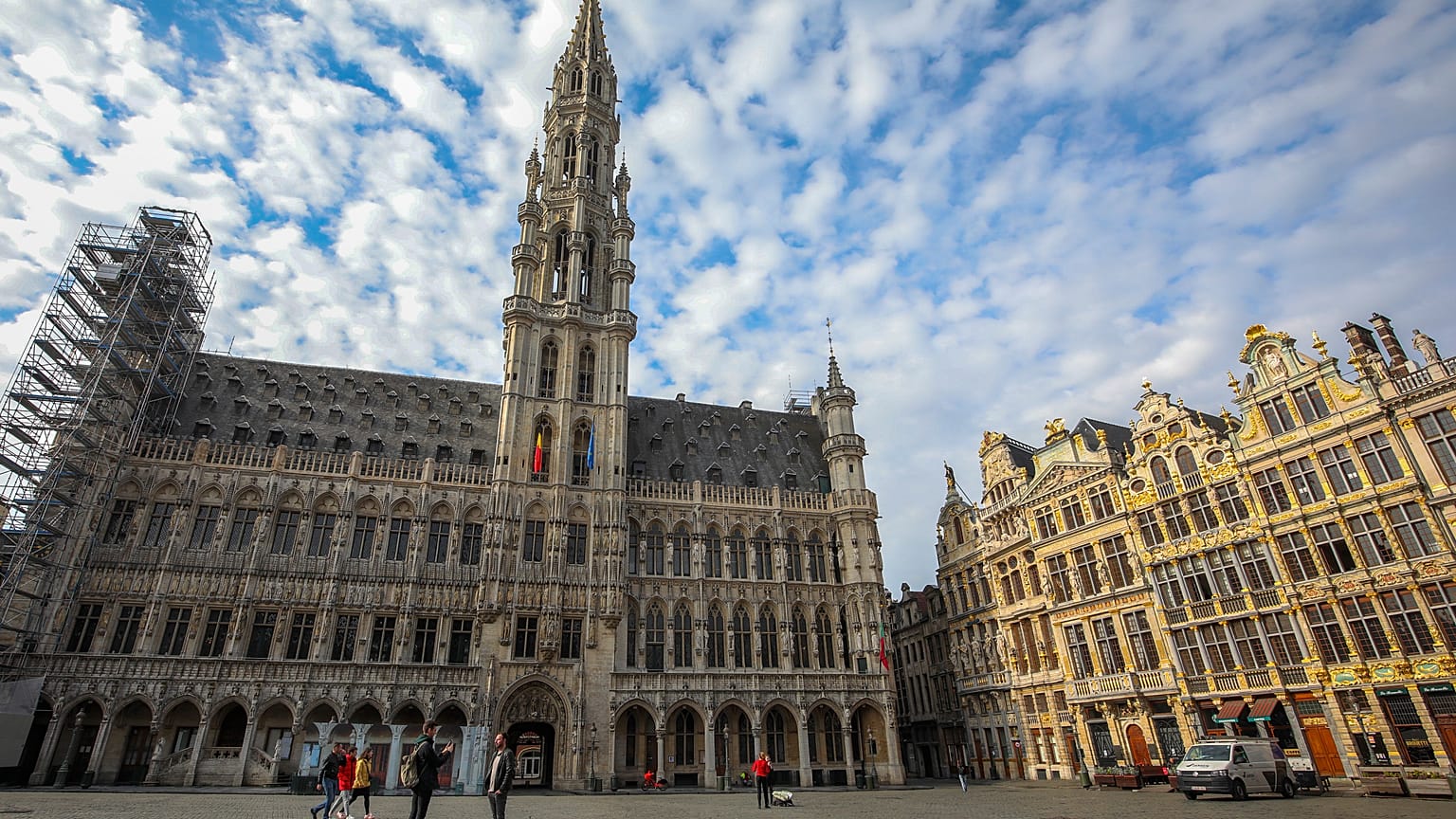 Grande-Place vidée de ses touristes