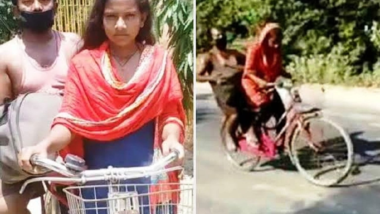 Jyoti Kumari and her father (https://www.thestatesman.com/)