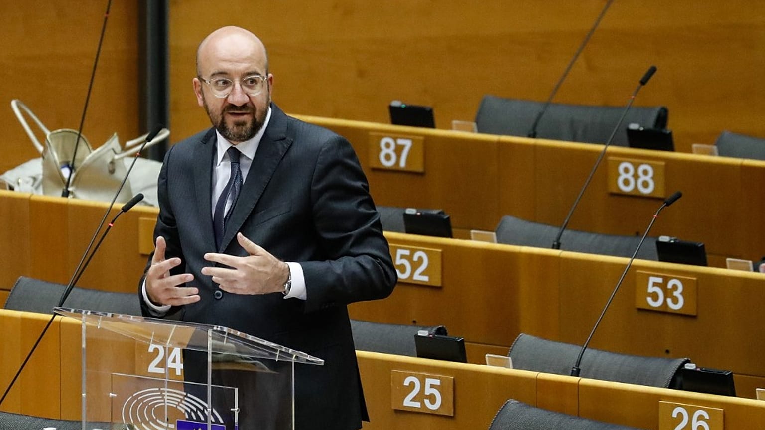 O presidente do Conselho Europeu, Charles Michel