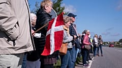 Proteste für die Grenzöffnung in Saed, Dänemark, am 17. Mai