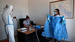 Coronavirus-Tests in Griechenland