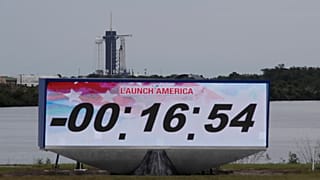 A SpaceX Falcon 9, with NASA astronauts Doug Hurley and Robert Behnken in the Dragon crew capsule, has even called off with 16 minutes to go at the Kennedy Space Center in Cap