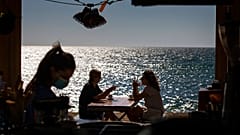 Am Strand von Barcelona