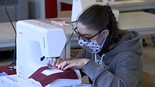 Transparente Masken in Belgien ein Renner